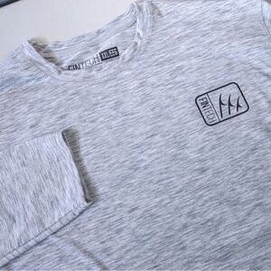 Fintech Men's‎ XXL Long Sleeve Gray Heavy Cold Weather Fishing Shirt